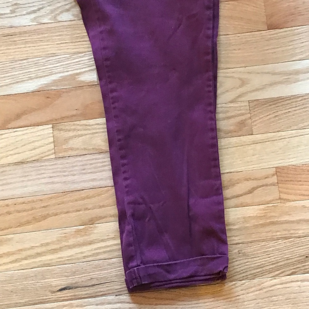 🩸Sz L | Iris | Raspberry/Burgundy | Cropped Skinny Pants 💃🏽 - Picture 4 of 7
